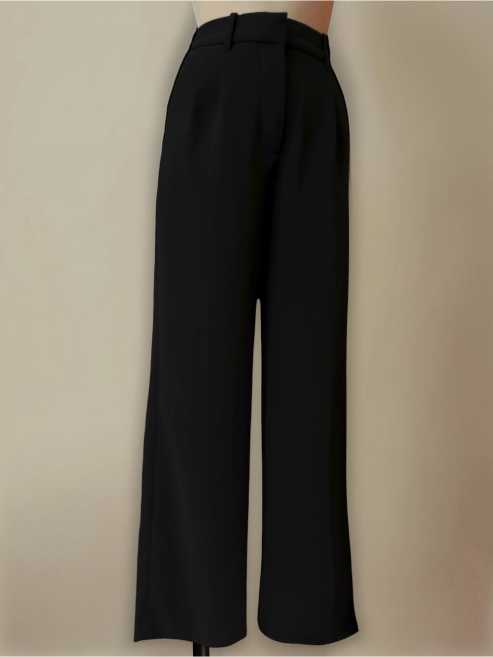 Wilfred Aritzia Effortless Wide Leg Crepe Pants Black